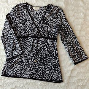 Price Drop!! Michael Kors Leopard Print Sweater